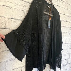 MARISMA BLACK SWEATER MADE IN ITALY NWT ONE SIZE